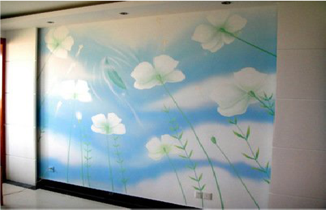 江城画墙绘怎么画好白云的蓬松感？