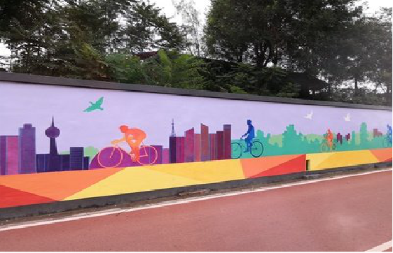 江城墙体彩绘-围墙