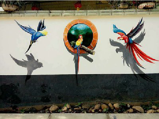 江城视觉错位-3D墙绘设计