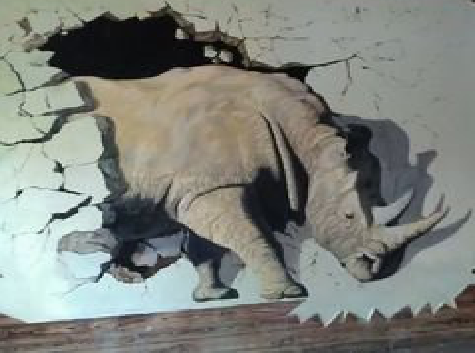 江城在墙绘中，如何绘制3D效果？