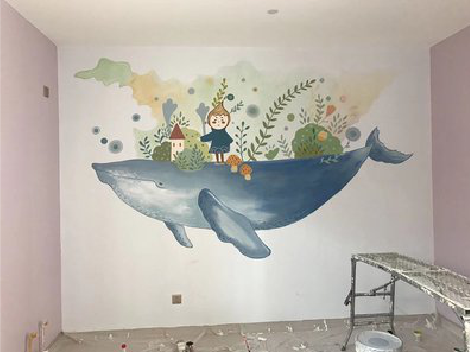 江城手绘墙的特点及优势。