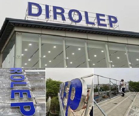 江城楼顶发光字安装的注意事项。